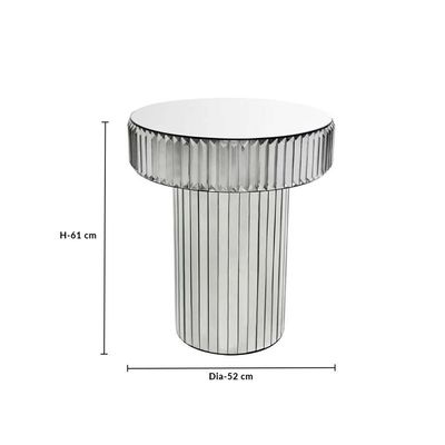 Worley Round End Table - Silver