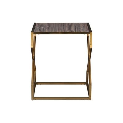 Cerinza End Table - Black / Golden