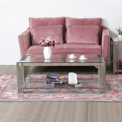 Naill Coffee Table - Stainless Steel