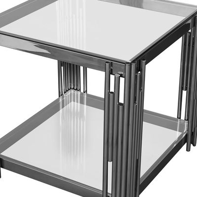 Naill End Table - Stainless Steel
