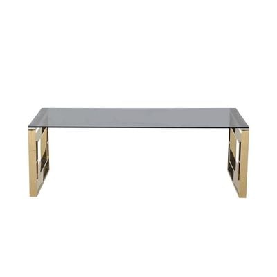 Seth Coffee Table - Golden Chrome