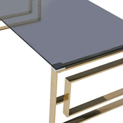 Seth Coffee Table - Golden Chrome