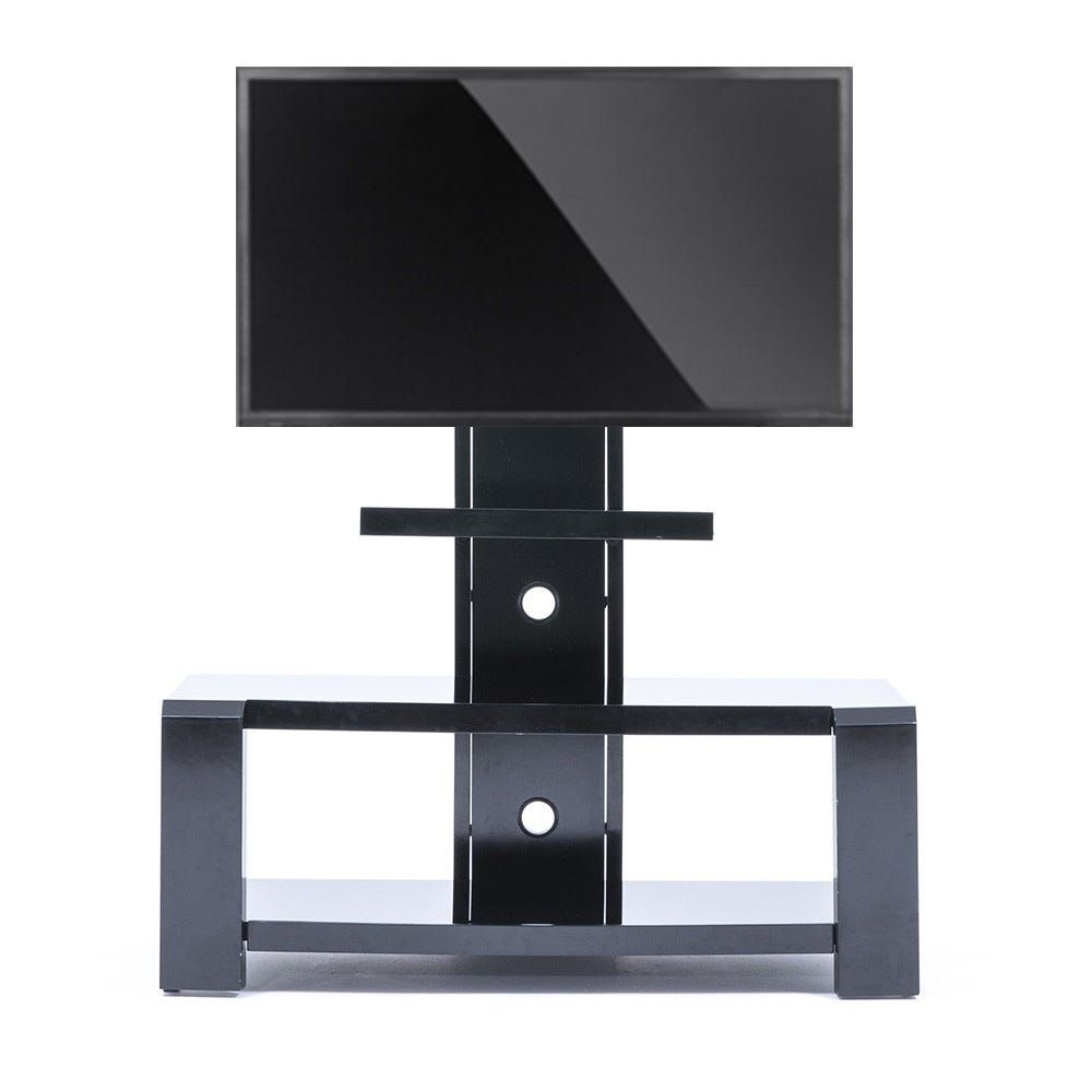 Glass black 2024 tv stand