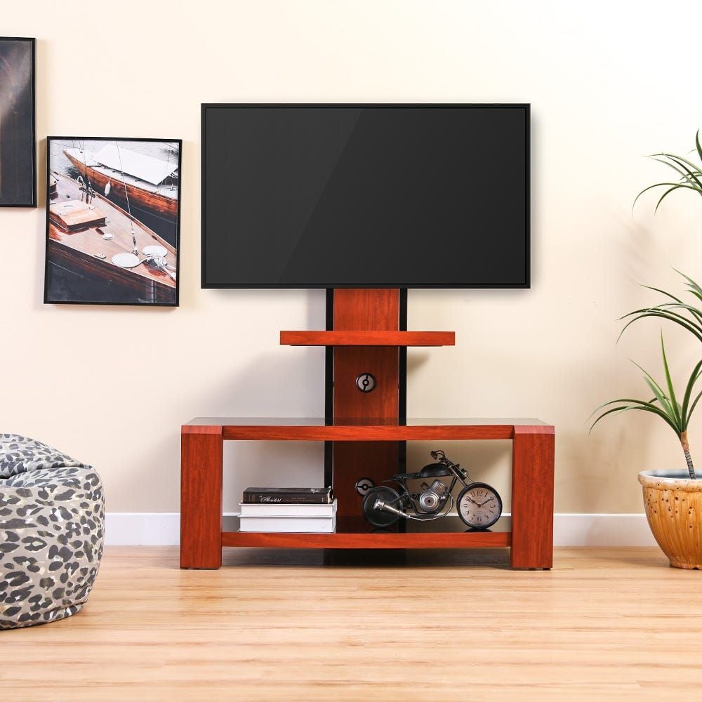 Black glass tv online stand 55 inch