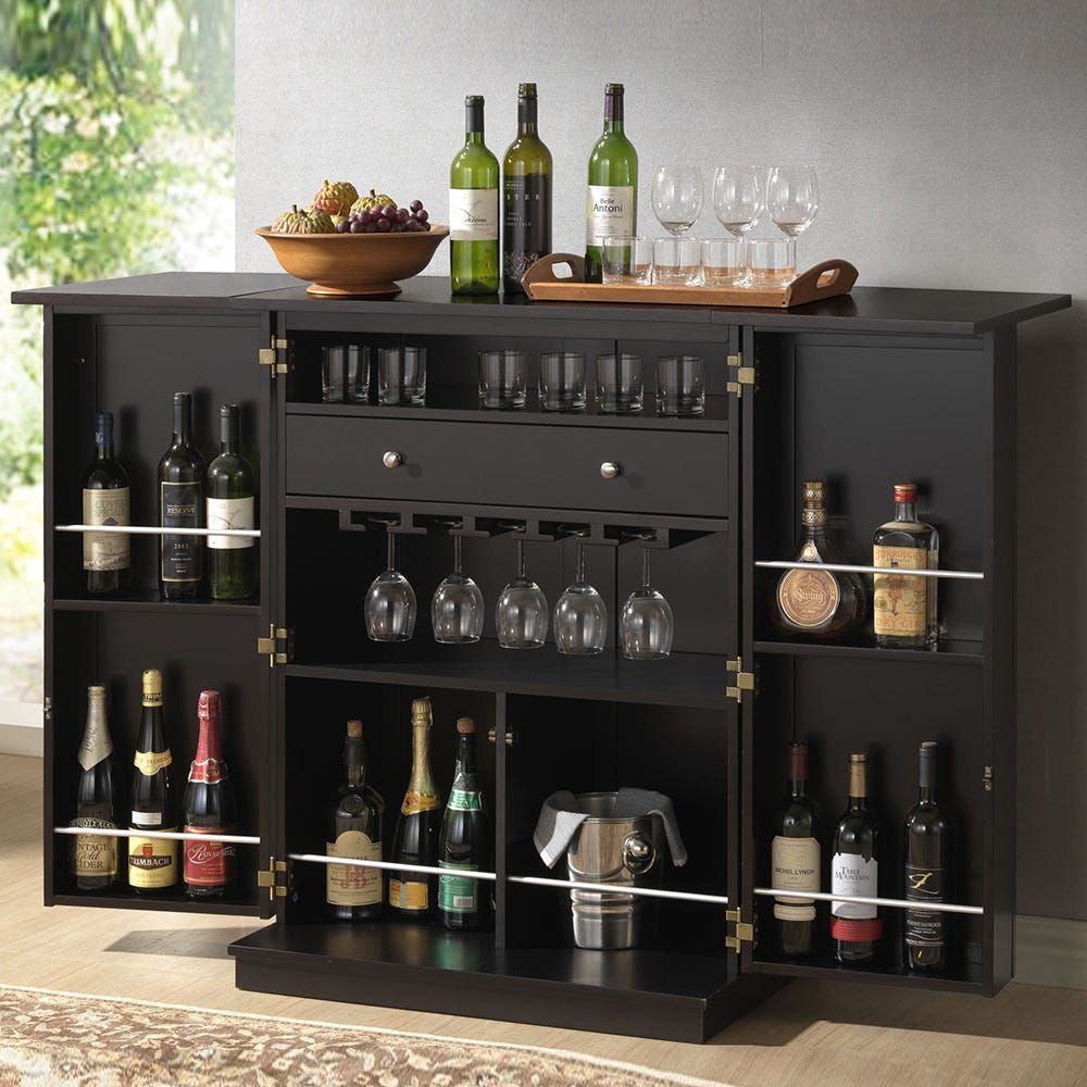 Black wine cabinet sale