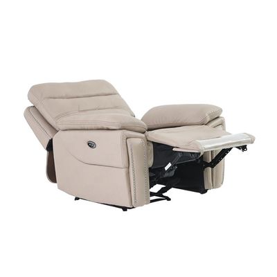 Lucy Leather Recliner 1s - Beige