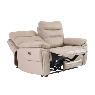 Lucy Leather Recliner 2s - Beige