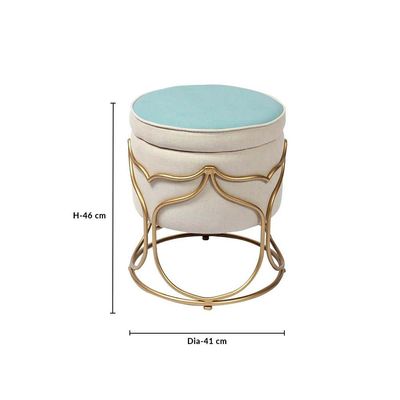 Tyene Storage Ottoman - Lavender