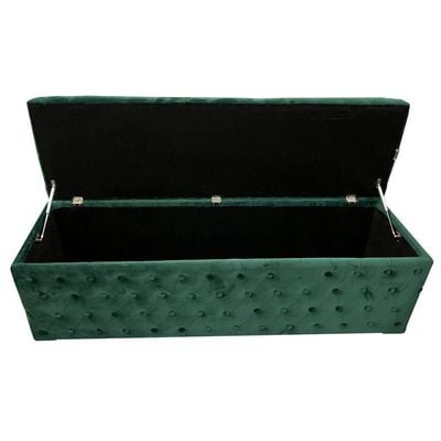 Randyl Storage Ottoman - Emerald