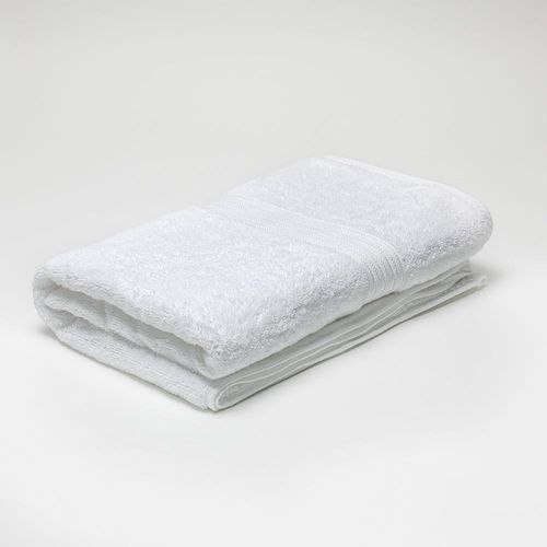 CASSIAN COTTON BAMBOO FACE TOWEL - WHITE