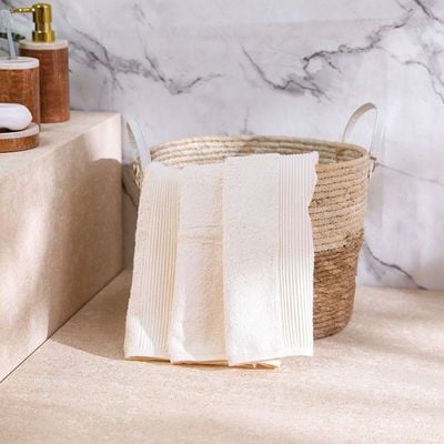 Cassian Cotton Bamboo Hand Towel - Cream