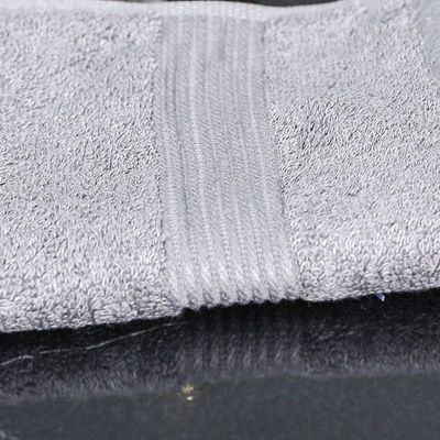 Cassian Cotton Bamboo Face Towel - Grey