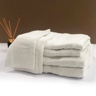 ANTI MICROBIAL TOWEL 6 PC SET - WHITE