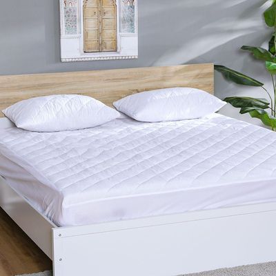 Quilted Mattress Protector King : 180X200+30cm Fitted Type