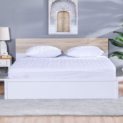 Quilted Mattress Protector King : 180X200+30cm Fitted Type