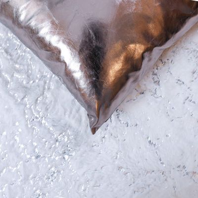 أليانا - وسادة جلد بولي يوريثان 45 × 45 سم - رمادي