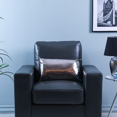 Alaina Pu Leather Cushion 30x50cm Grey DHSF/001A