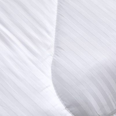 Satin Stripe 10PC King Comforter Set - White