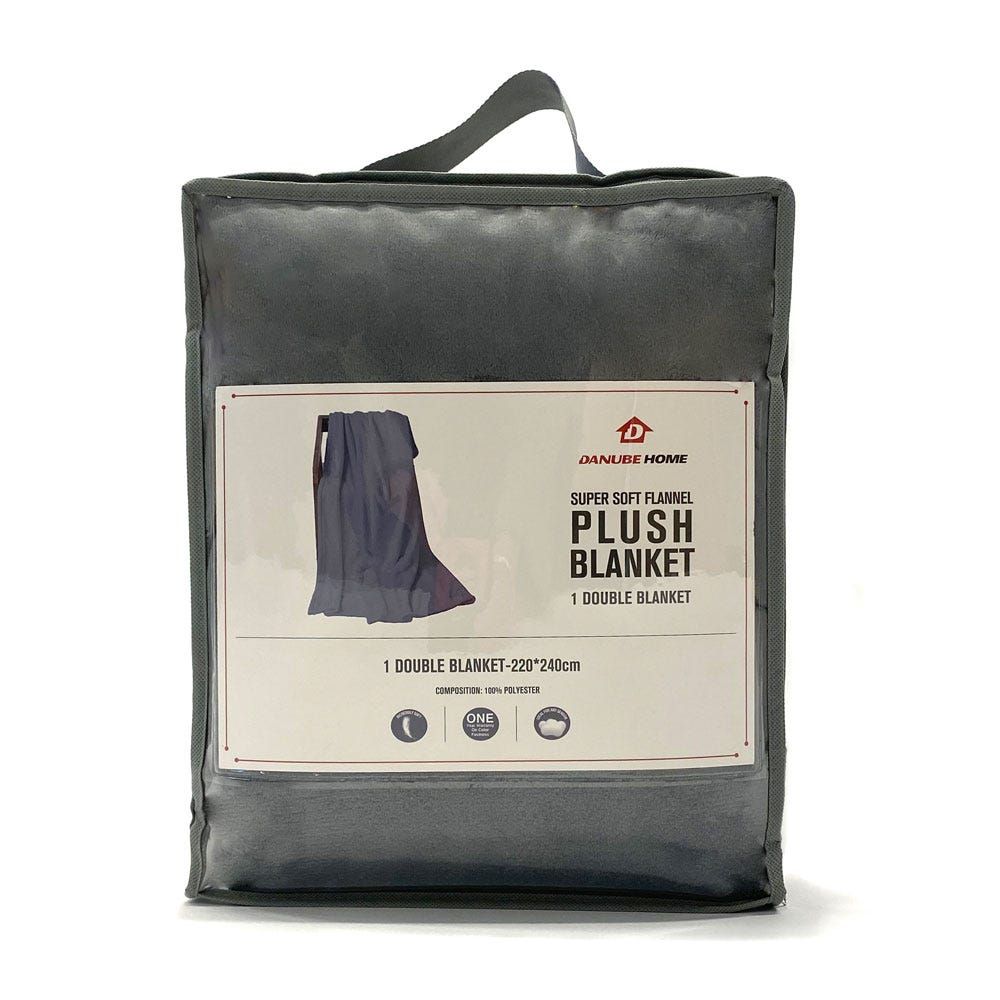 FLANNEL FLEECE BLANKET, Packaging Type: Plastic Bag, Size: Double