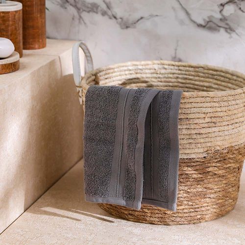 Flossy Wash Towel - 33x33cm Dark grey