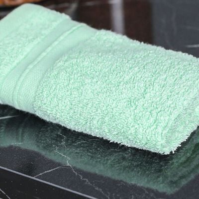 Flossy Wash Towel - 33x33cm Light Green