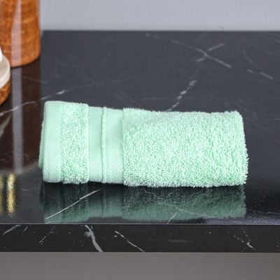 Flossy Wash Towel - 33x33cm Light Green