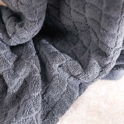 Air Infused Solid Dobby Bath Towel 70X140cm Grey