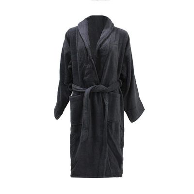 Shawl Collar Large Bathrobe Grey