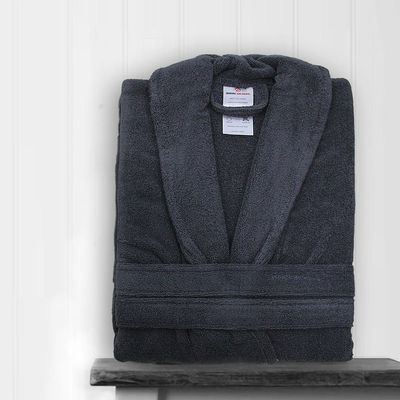 Shawl Collar Large Bathrobe Grey