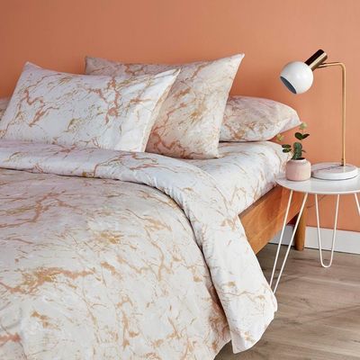 Marble Single Comforter Beige