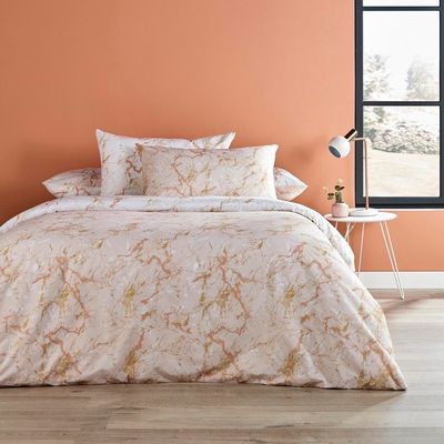 Marble Single Comforter Beige