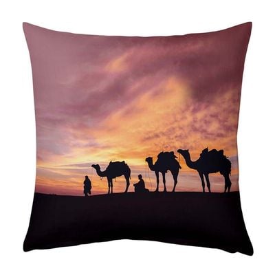 Dreamz Cushion 43X43cm MULTI DESSERT SAFARI Filled CUSHION