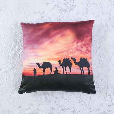 Dreamz Cushion 65X65cm MULTI DESSERT SAFARI Filled CUSHION