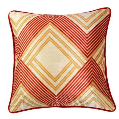 Fantasy Digital Filled Cushion 45X45 cm Red