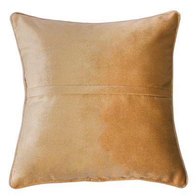 Fantasy Embroidered Filled Cushion 45X 45 cms -Beige