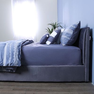Arianna- Blair King S/7 Jac Comforter Set Grey