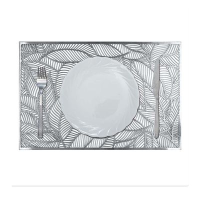 Glamour Laser Cutting Placemat Silver PFM-LC-51024