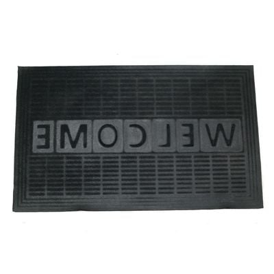 Atlas Welcome Steel Integrated Door Mat Black