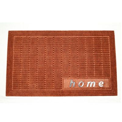 Atlas Home Steel Integrated Door Mat Dark Brown