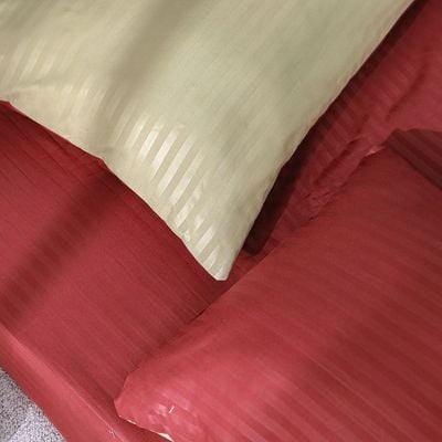 Urbane 4Pc Reversible Comforter Set - King - Sage/Maroon