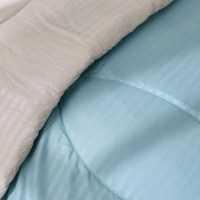 Urbane 4Pc Reversible Comforter Set - King - Aqua/Stone