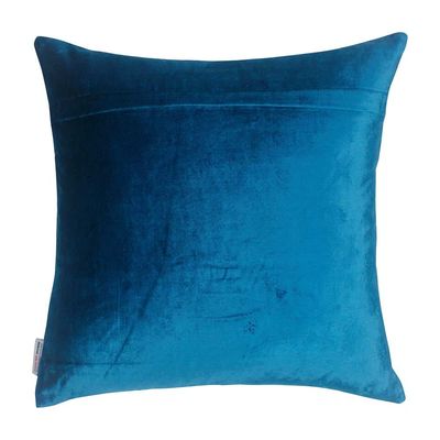 Edria Viscose Velvet Beaded Decorative 
  Filled Cushion 
  45x45CM 
  6149321 Dark Teal