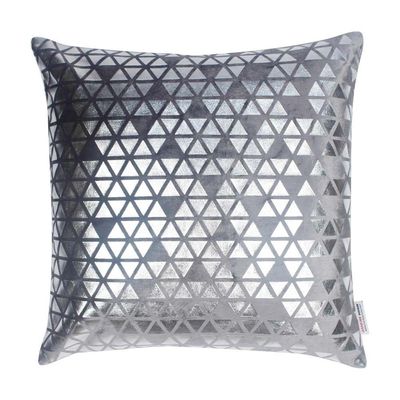 Edria Metallic Foil Printed Decorative
  Filled Cushion
  45x45CM
  6149921 Gry/Slv