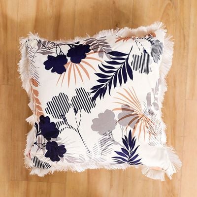 Alaina Tropical Blue Filled Cushion 45X45 Blue