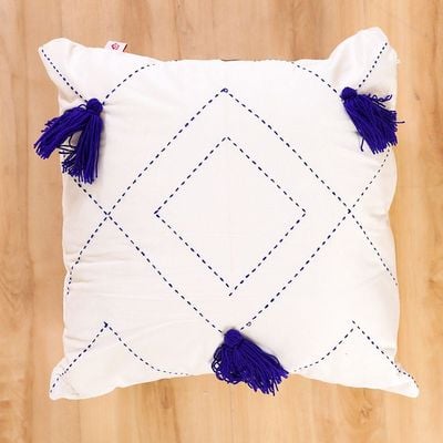 Alaina Reflection Filled Cushion 45X45 White