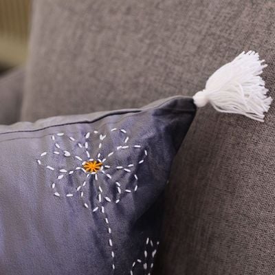 Alaina Floral Filled Cushion 45X45 Blue