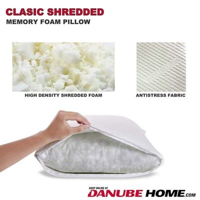 Classic Shredded Memory Foam Pillow 40X60X13CM