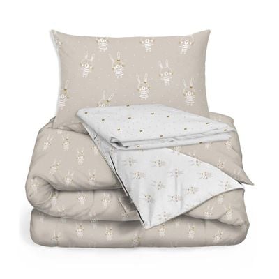 Bunny Nursery Comforter 3pc set Grey