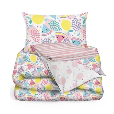 Fruits Nursery Comforter 3pc set Pink