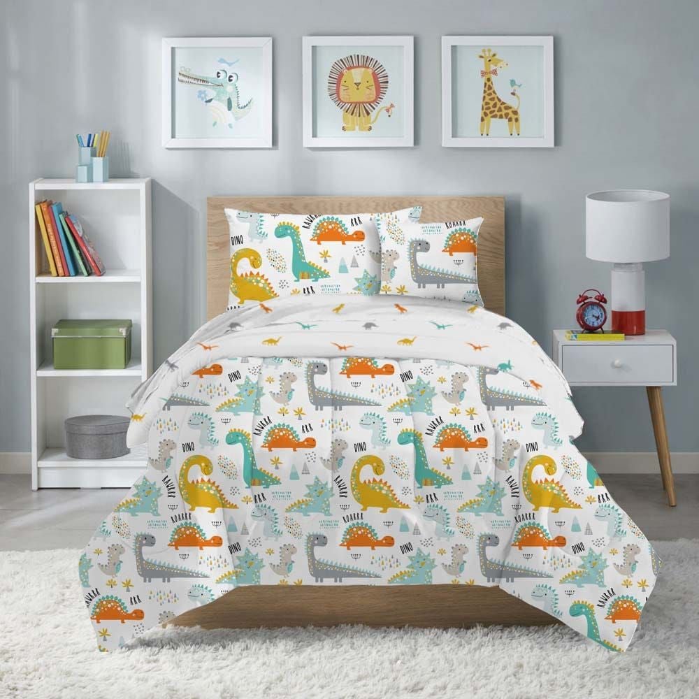 Baby Dino Kids Comforter 4pc set Multi Color